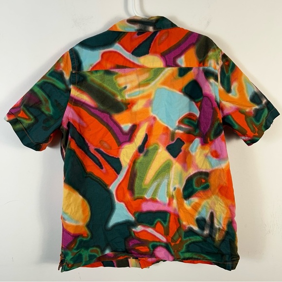 GAP Kids Vibrant Multicolor Button Down Shirt Youth 10 - Picture 3 of 9